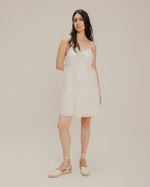 Vestido Corto Eyelet